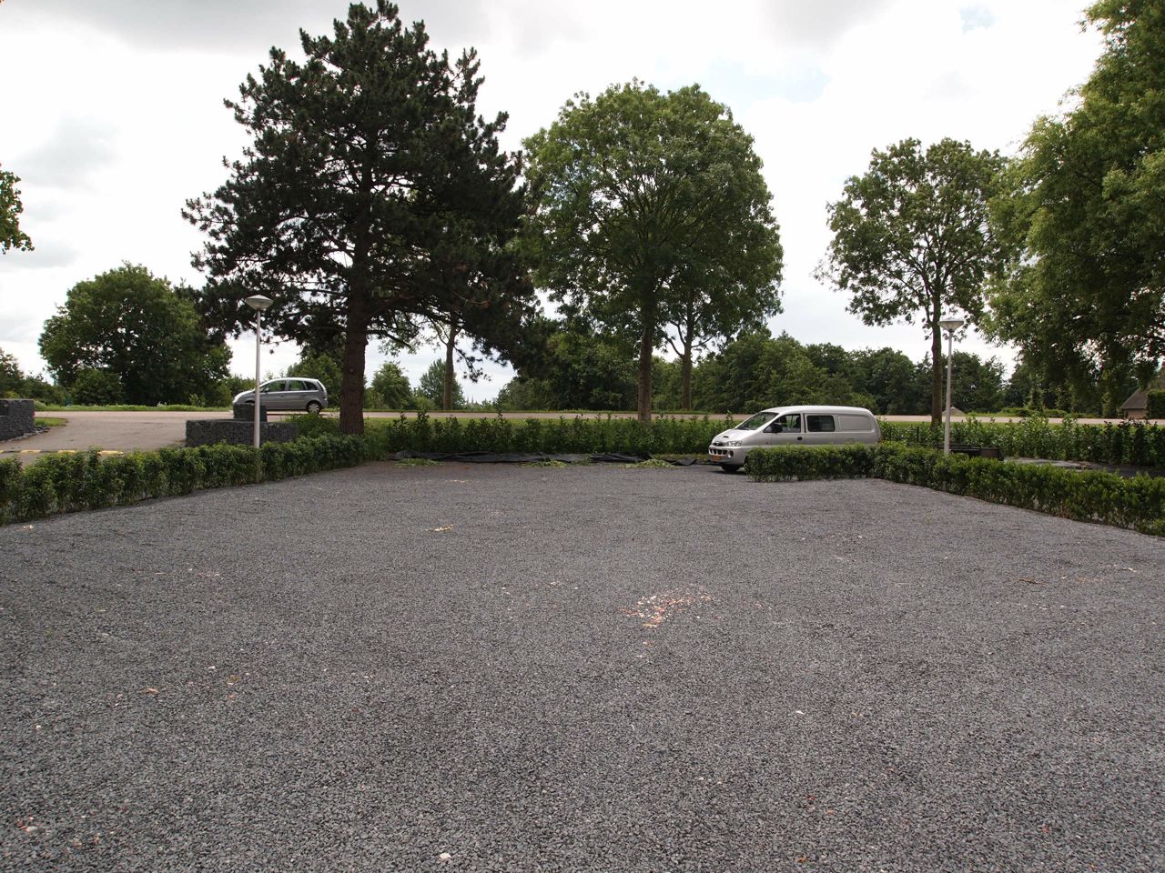 Basalt split parkeerplaats