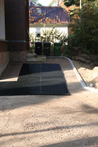 Aanleg oprit met gebroken puin 0 - 32mm