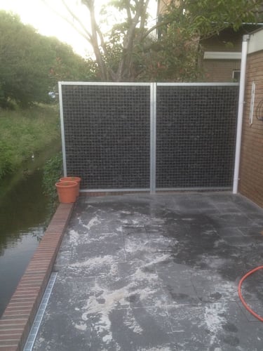 Basalt breuksteen 50 - 80mm aangelegde steenkorf
