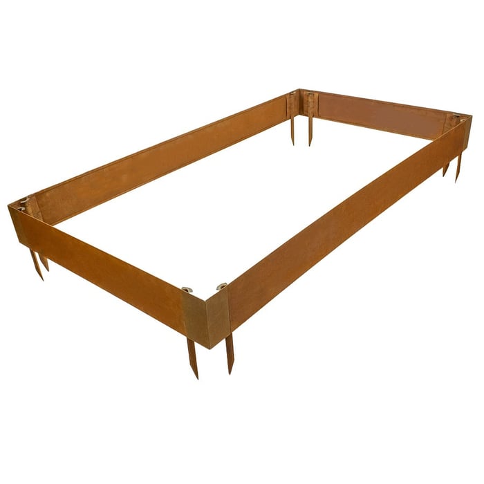 Multi-Edge ADVANCE Corten staal Borderbak Vierkant 220x120x20cm