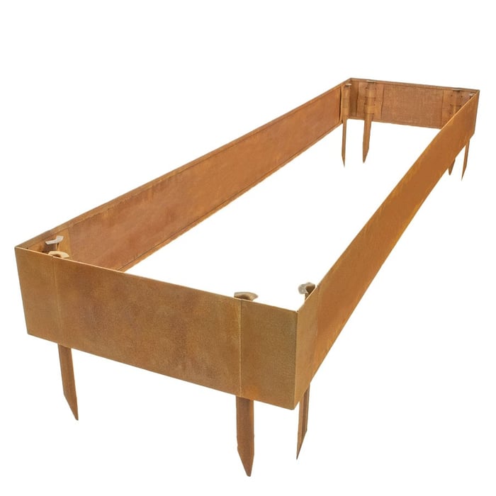 Multi-Edge ADVANCE Corten staal Borderbak Vierkant 220x60x20cm