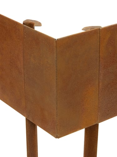Multi-Edge ADVANCE Corten staal Borderbak 60x60x20cm Hoekstuk