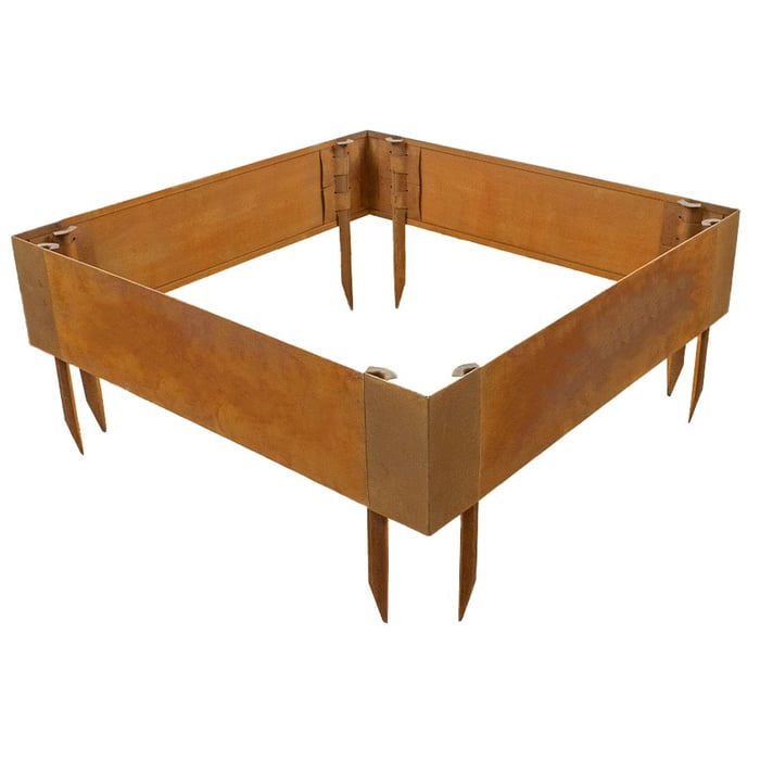 Multi-Edge ADVANCE Corten staal Borderbak Vierkant 90x90x20cm