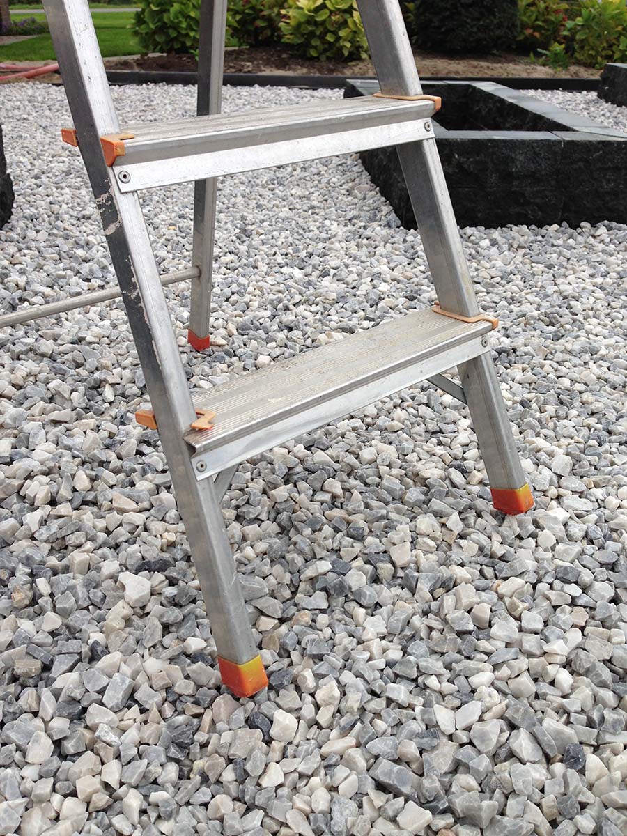 Easygravel grindplaat klein aangelegd