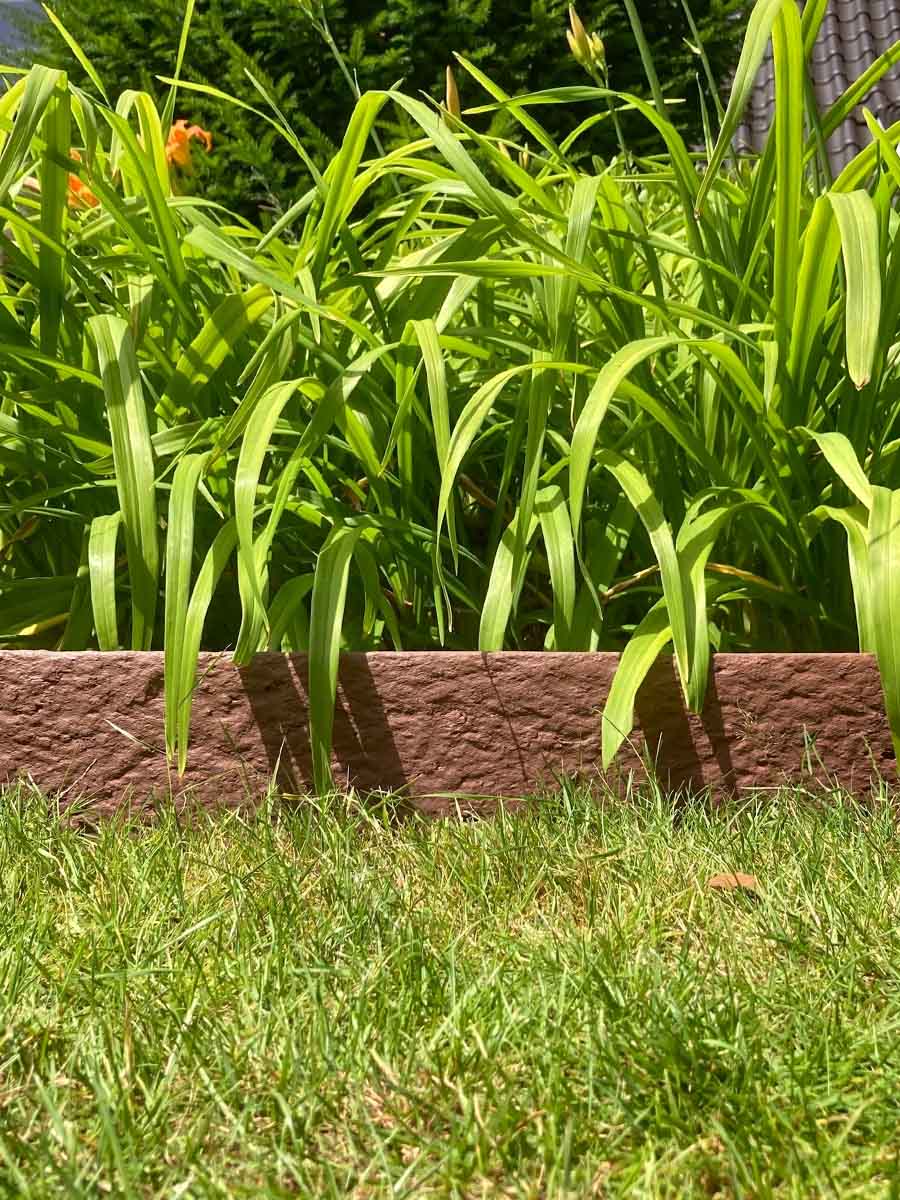 Multi-Edge ECO 20cm hoog, rol 20m, bruin - corten aangelegd recht