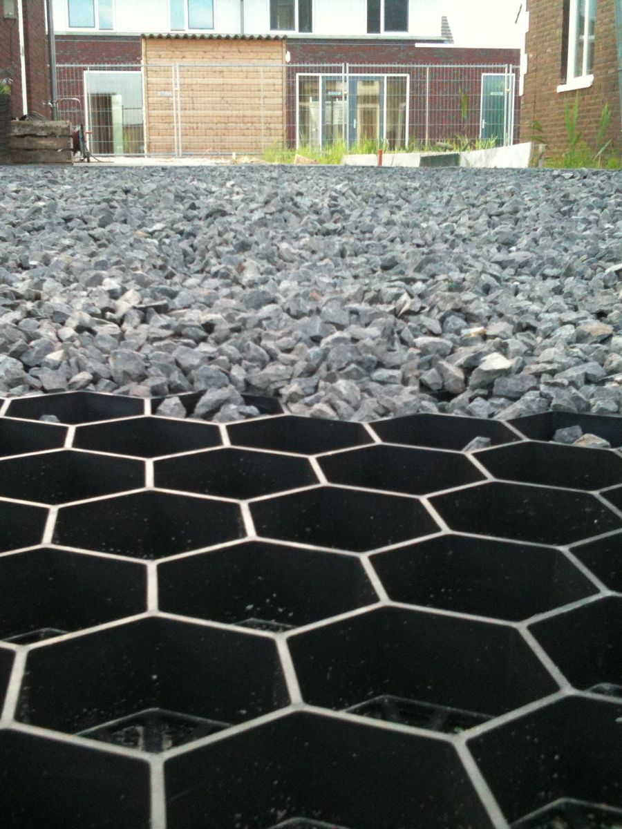 Easygravel grindplaat klein aangelegd