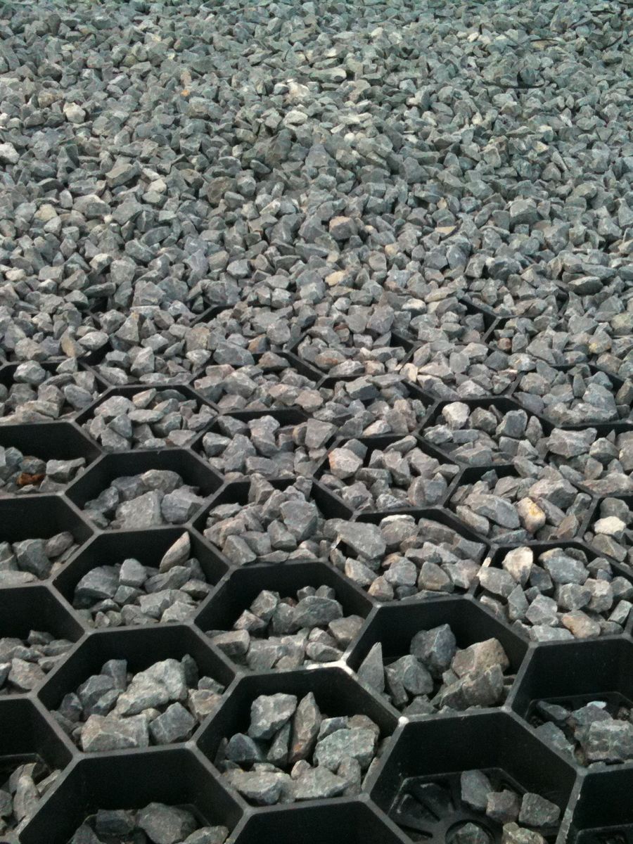 Easygravel grindplaat klein aangelegd