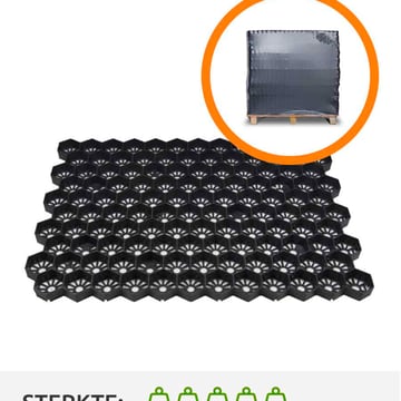 Volle pallet grindplaten Easygravel 3XL zwart (35,82m2)