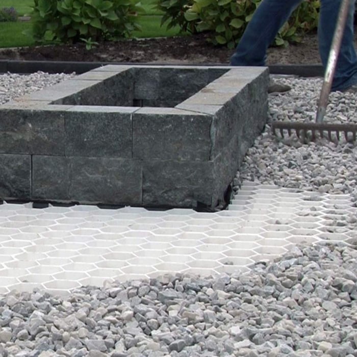 Easygravel 3XL wit aangelegd