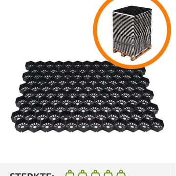 Volle pallet grindplaten Easygravel 3XL zwart (35,82m2)