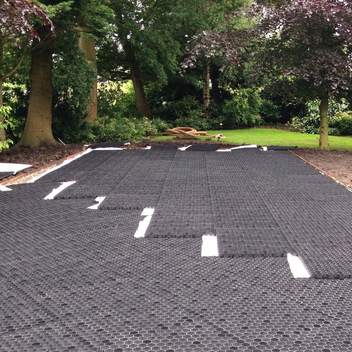 EuroGravel grindplaten aangelegd project