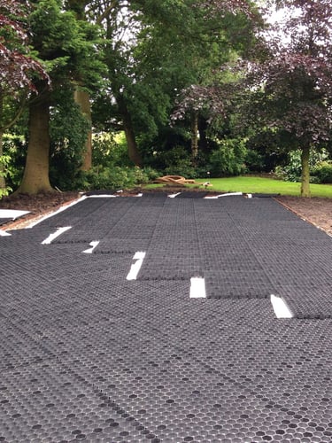 EuroGravel PRO zwart aangelegd