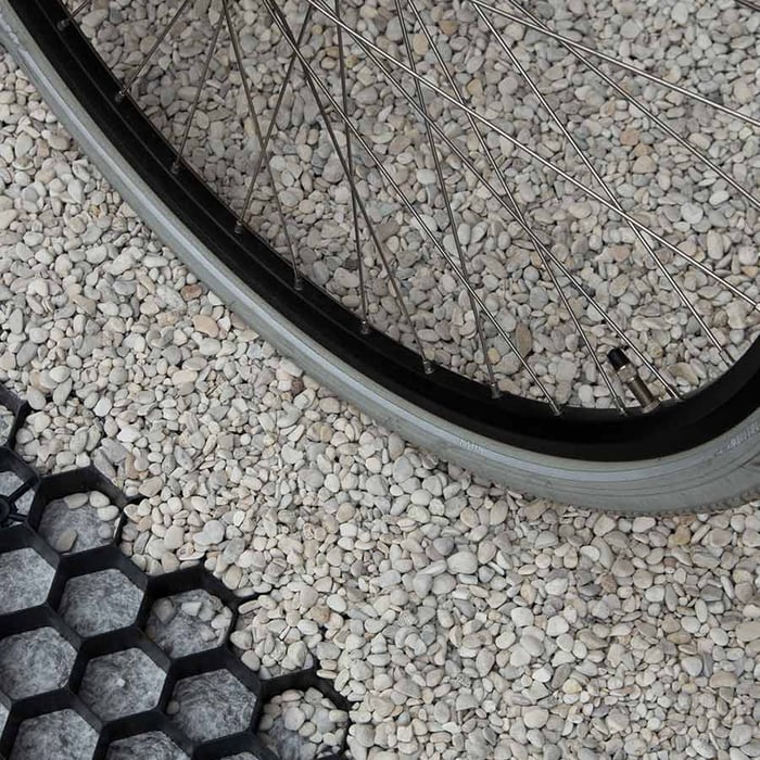 EuroGravel PLUS grindplaten prettig berijdbaar met fiets