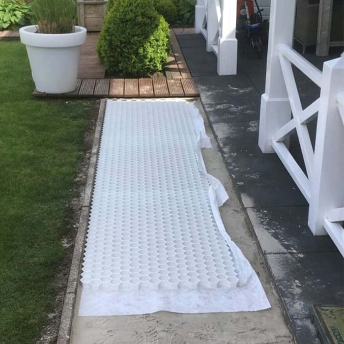 EuroGravel PRO splitplaat aangelegd