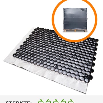 Volle pallet grindplaten EuroGravel PRO zwart (33,13m2)