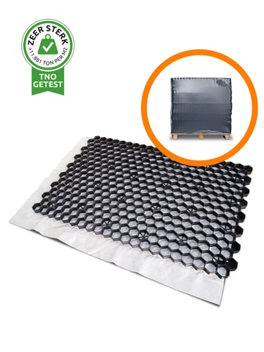 Volle pallet grindplaten EuroGravel PRO zwart (33,13m2)