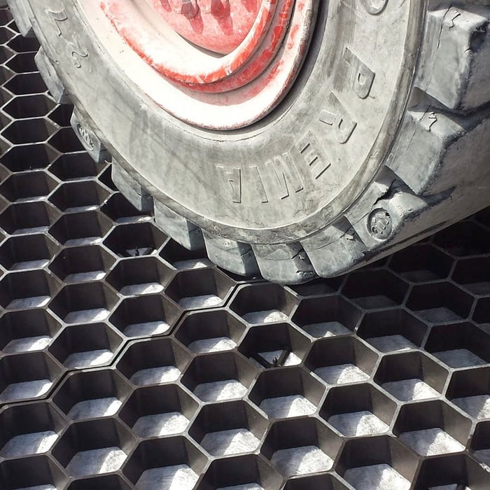 EuroGravel PRO splitplaat zwart is zeer drukvast
