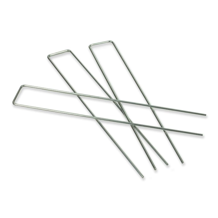 Grondpennen U-vorm verzinkt, 25,5cm x 4cm x 3mm