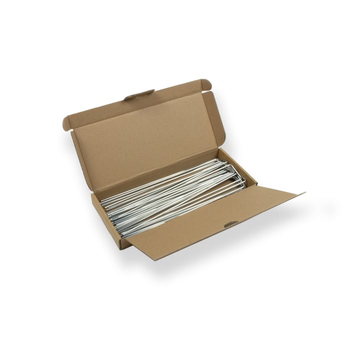 Grondpennen U-vorm verzinkt 25,5cm x 4cm x 3mm - Doos 20 stuks