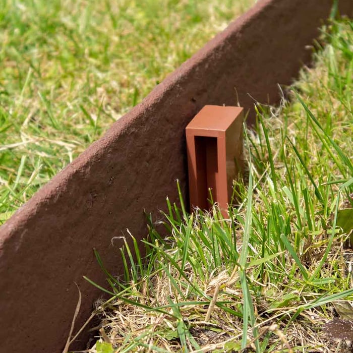 Multi-Edge ECO paaltjes bruin bevestiging via achterzijde, onzichtbaar aan voorzijde