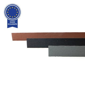 Multi-Edge ECO afboording recht grijs aangelegd