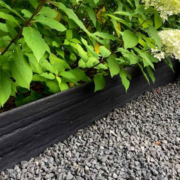 Multi-Edge ECO Recht 2m, zwart 20cm aangelegd