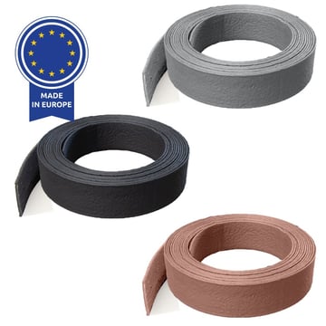 Multi-Edge ECO borderrol 20m lengte, 14cm hoogte, kleur grijs, aangelegd