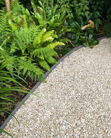 Multi-Edge ECO borderrol 20m grijs 10cm aangelegd