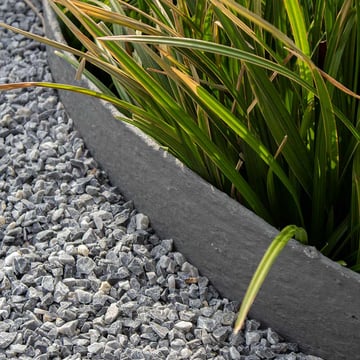 Multi-Edge ECO borderrol 10m lengte, 14cm hoogte, kleur grijs, aangelegd