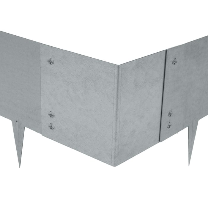Multi-Edge METAL Hoekstuk Verzinkt 27,5x27,5x27,5cm