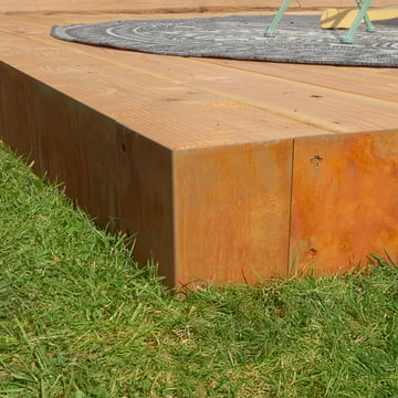 Multi-Edge METAL Hoekstuk Corten staal, alle varianten