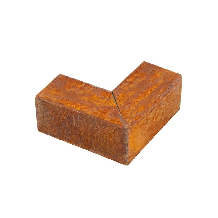 Multi-Edge PROFILE Corten staal u-profiel hoekstukken voor opsluitbanden 5x5x5x12cm
