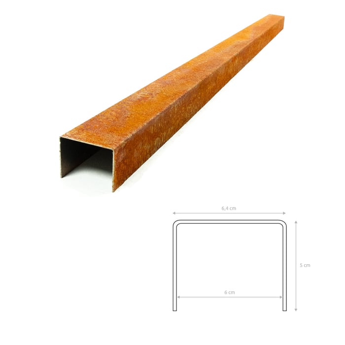 Multi-Edge PROFILE Corten staal u-profiel voor opsluitbanden 