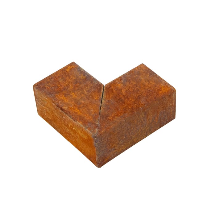 Multi-Edge PROFILE Corten staal u-profiel hoekstukken voor opsluitbanden 5x6x5x12cm 