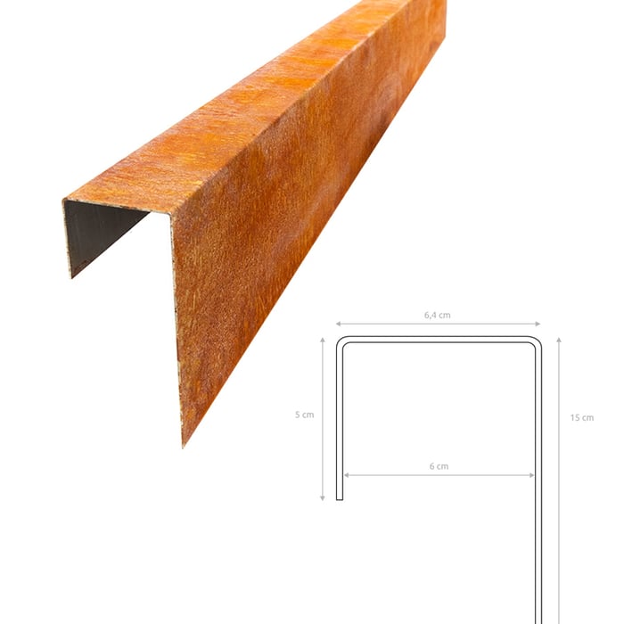 Multi-Edge PROFILE Corten staal u-profiel voor opsluitbanden 