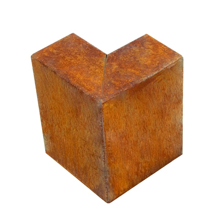Multi-Edge PROFILE Corten staal u-profiel hoekstukken voor opsluitbanden 15x6x5x12cm