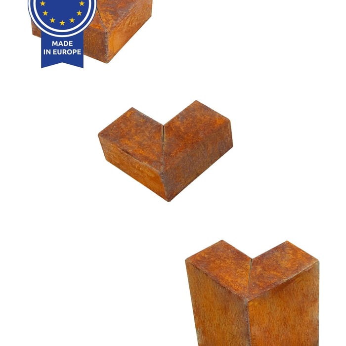 Multi-Edge PROFILE Corten staal u-profiel hoekstukken voor opsluitbanden Multi-Edge PROFILE Corten staal u-profiel hoekstukken voor opsluitbanden