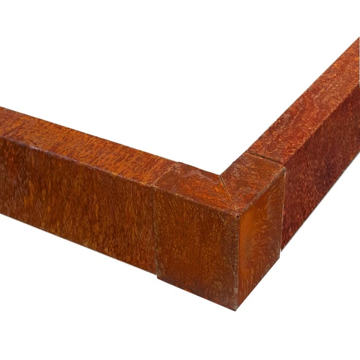 Multi-Edge PROFILE Corten staal u-profiel voor opsluitbanden 15x6x5x149cm inclusief hoekstuk