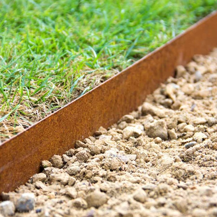 Multi-Edge METAL Afboording aangelegd (Corten staal)