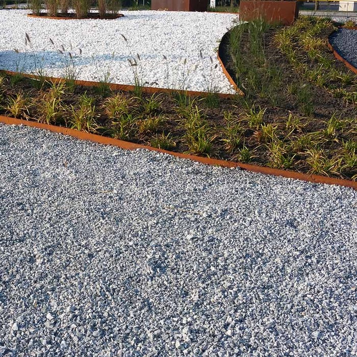 Multi-Edge METAL Afboording Corten staal aangelegd