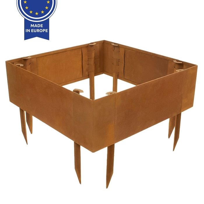 Multi-Edge ADVANCE Corten staal Borderbak 60x60x20cm