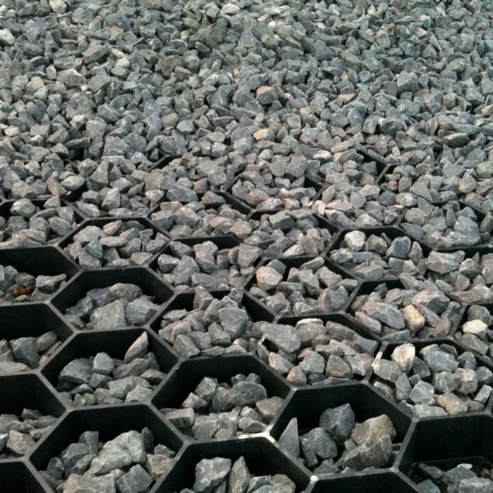 Grindplaten Easygravel klein gevuld