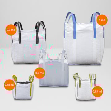 Lege Minibag / Midibag / Bigbag (Tuinafvalzak)