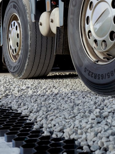 EuroGravel PRO grindplaat zwart is zeer drukvast